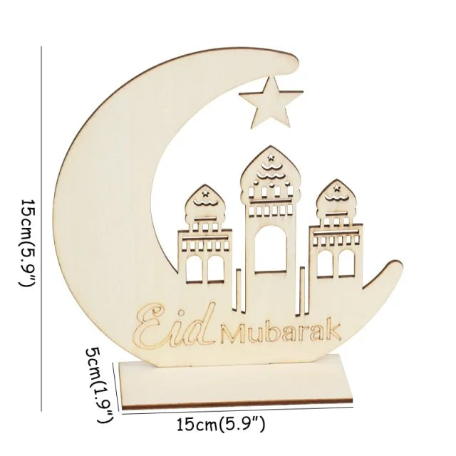 Wooden Pendant Ramadan Decoration